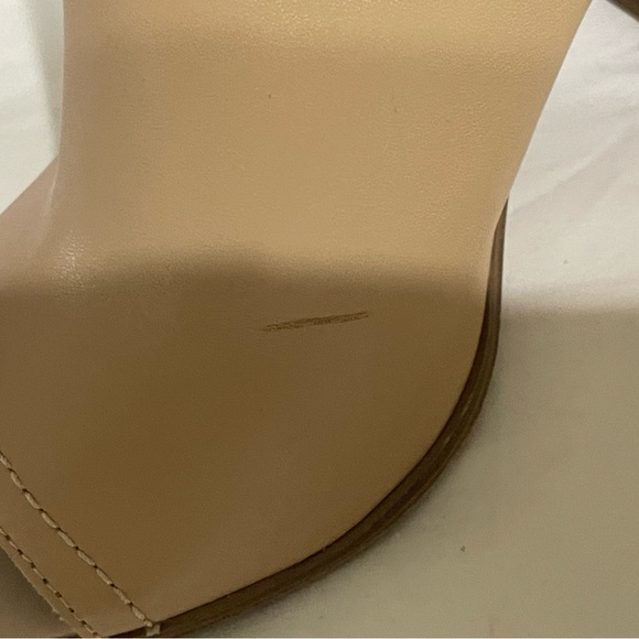 ALDO boho Juliusa Leather Peep Toe‎ Color Block Heel - Picture 6 of 9